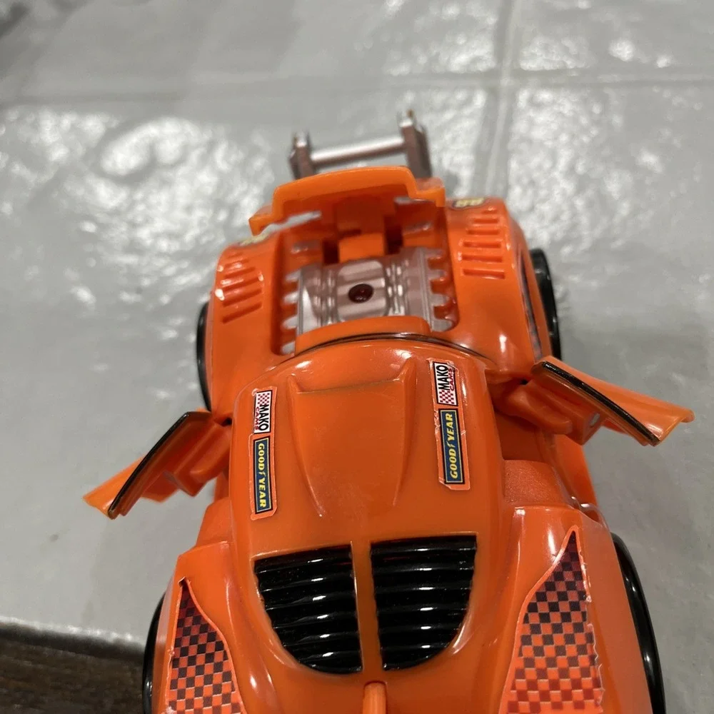 Mattel 2007 Fisher Price Shake N Go Rally Race Crash Ups Purple Orange Car 88#33